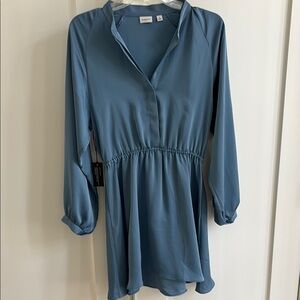 Elegant Blue Women's Dress
